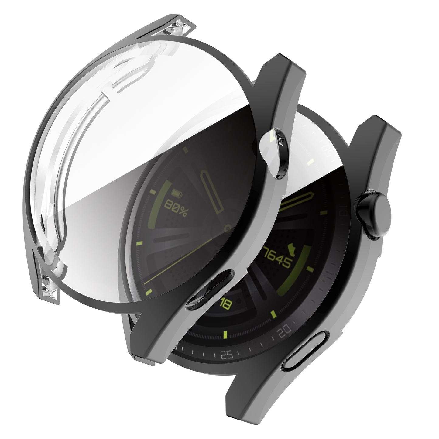 Electroplating Soft TPU Protective Watch Case Protector Cover for Huawei Watch GT 3 46mm