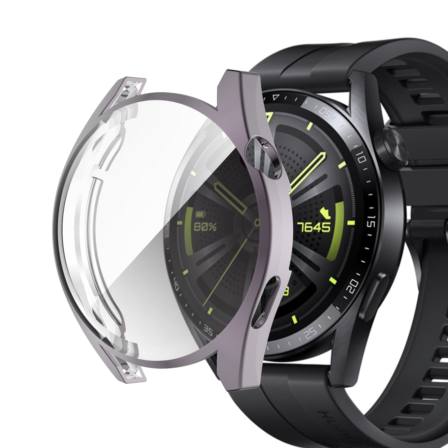 Electroplating Soft TPU Protective Watch Case Protector Cover for Huawei Watch GT 3 46mm