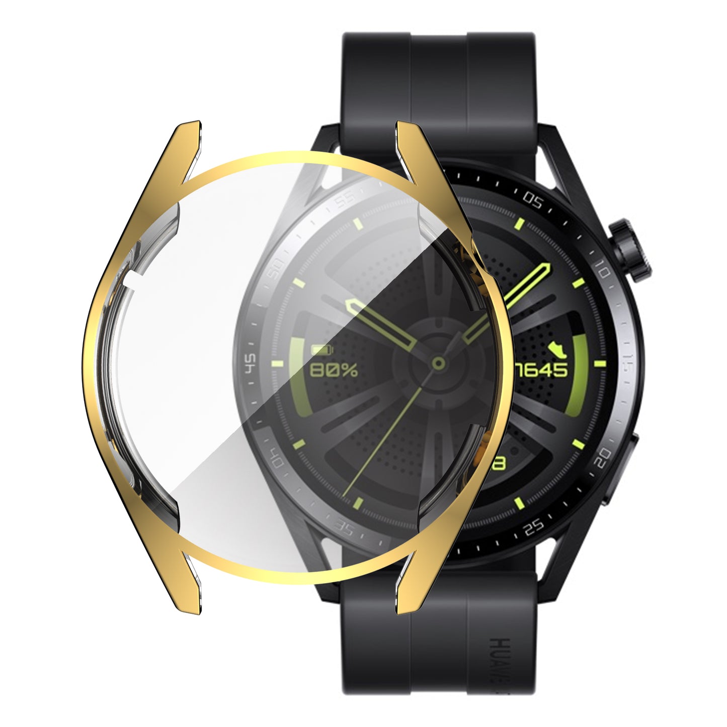 Electroplating Soft TPU Protective Watch Case Protector Cover for Huawei Watch GT 3 46mm
