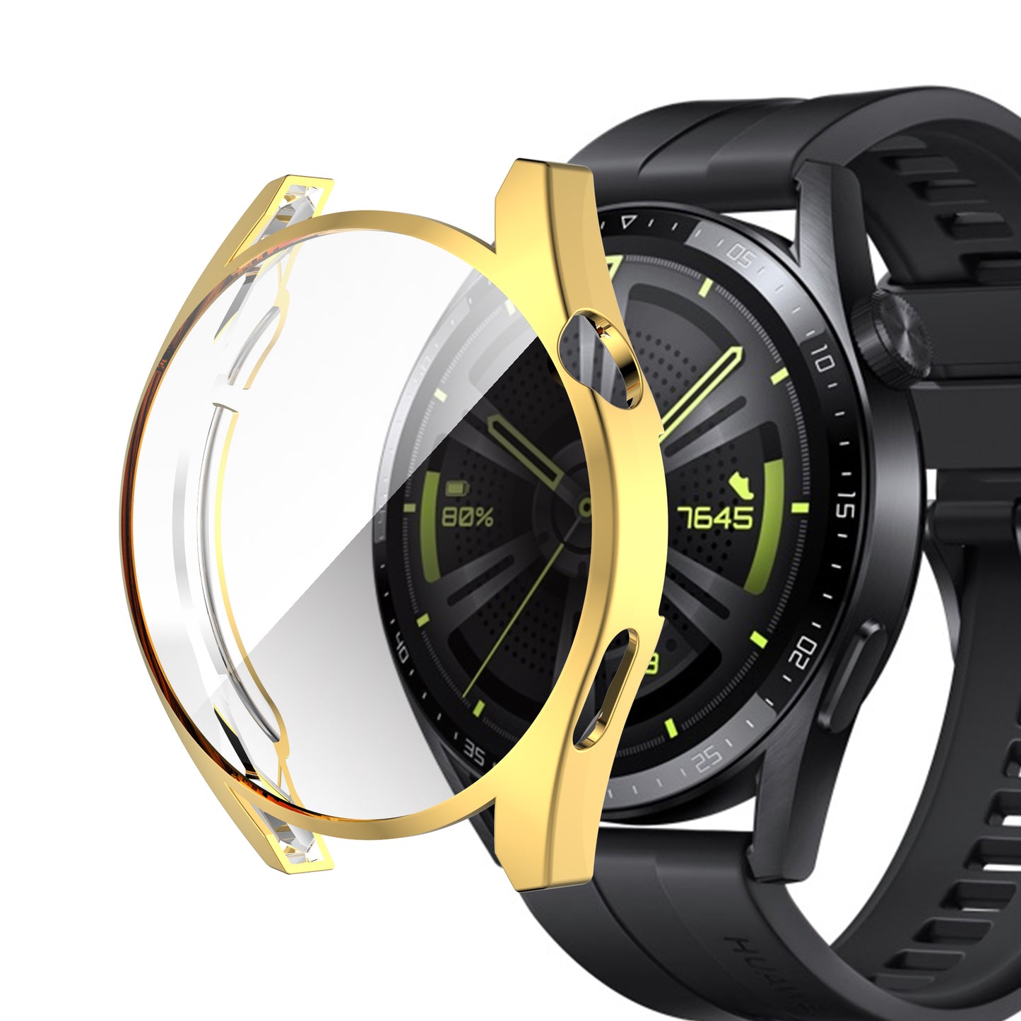 Electroplating Soft TPU Protective Watch Case Protector Cover for Huawei Watch GT 3 46mm