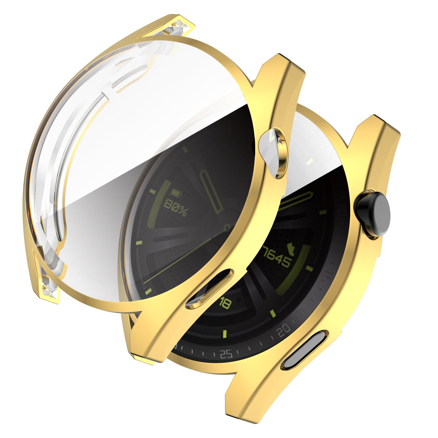 Electroplating Soft TPU Protective Watch Case Protector Cover for Huawei Watch GT 3 46mm