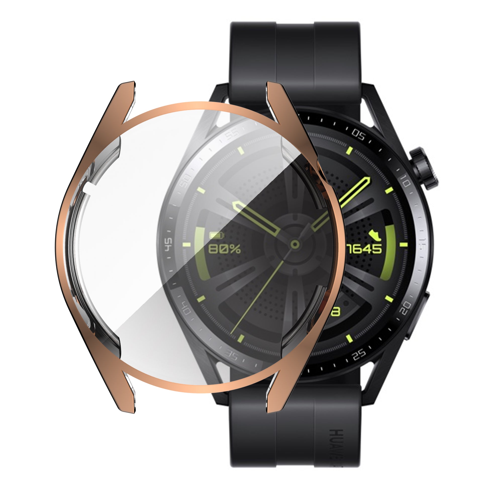Electroplating Soft TPU Protective Watch Case Protector Cover for Huawei Watch GT 3 46mm