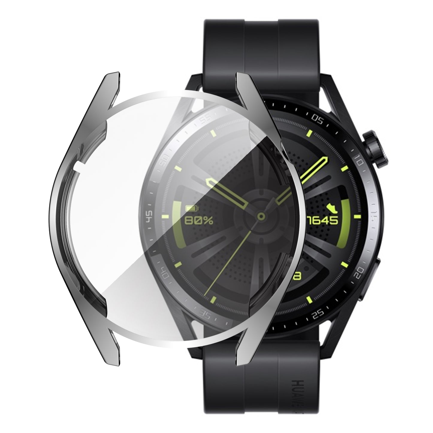 Electroplating Soft TPU Protective Watch Case Protector Cover for Huawei Watch GT 3 46mm