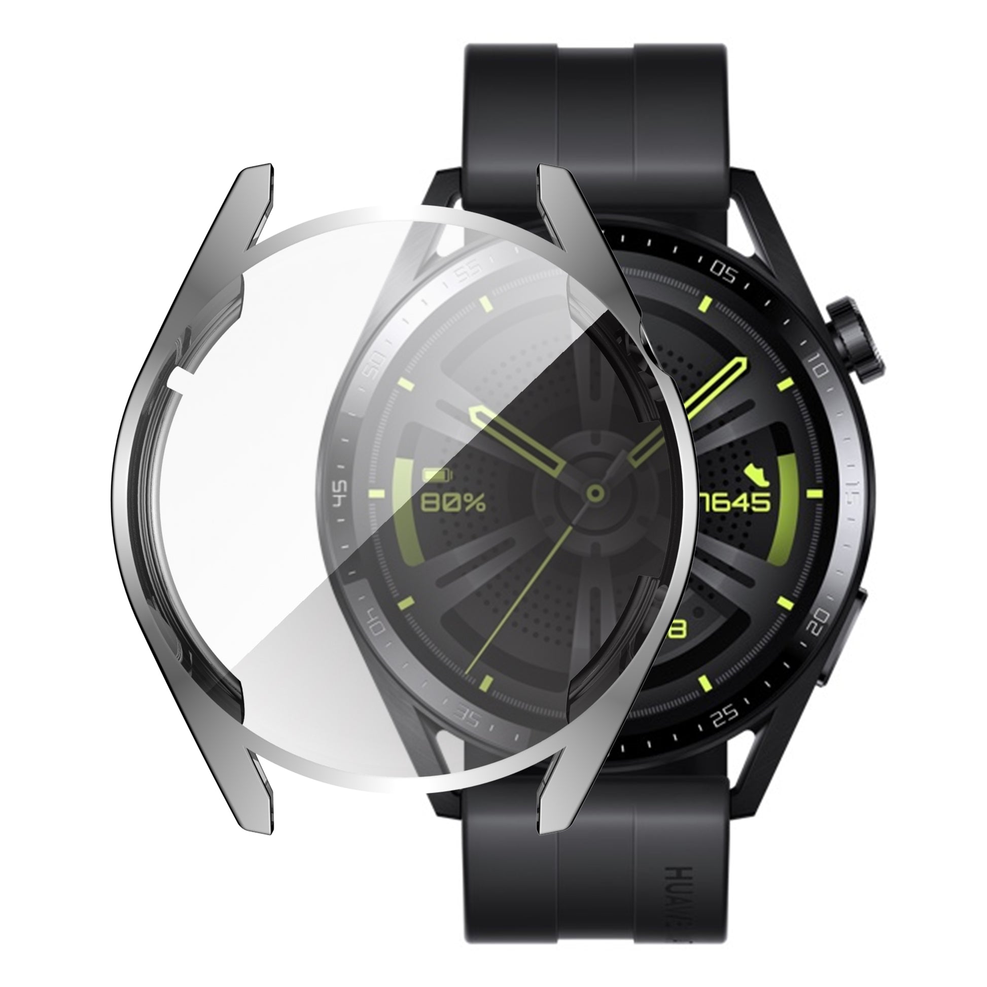Electroplating Soft TPU Protective Watch Case Protector Cover for Huawei Watch GT 3 46mm