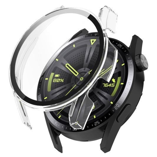 2-in-1 Watch Case Hard PC Frame + Tempered Glass Screen Protector for Huawei Watch GT 3 46mm