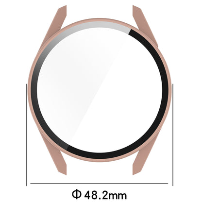 2-in-1 Watch Case Hard PC Frame + Tempered Glass Screen Protector for Huawei Watch GT 3 46mm