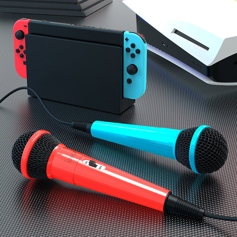 PEGA PG-SW089 Gaming Microphones Double Wired Mic Kit with Switch for Nintendo Switch/PS5/PS4/XBOX ONE/PC