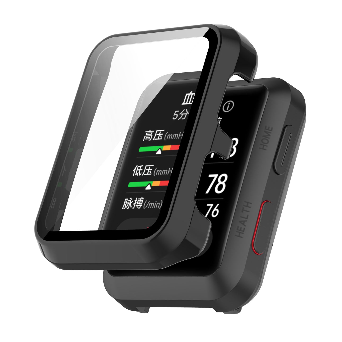 For Huawei Watch D All-around Hard PC Protective Case with Built-in Tempered Glass Screen Protector