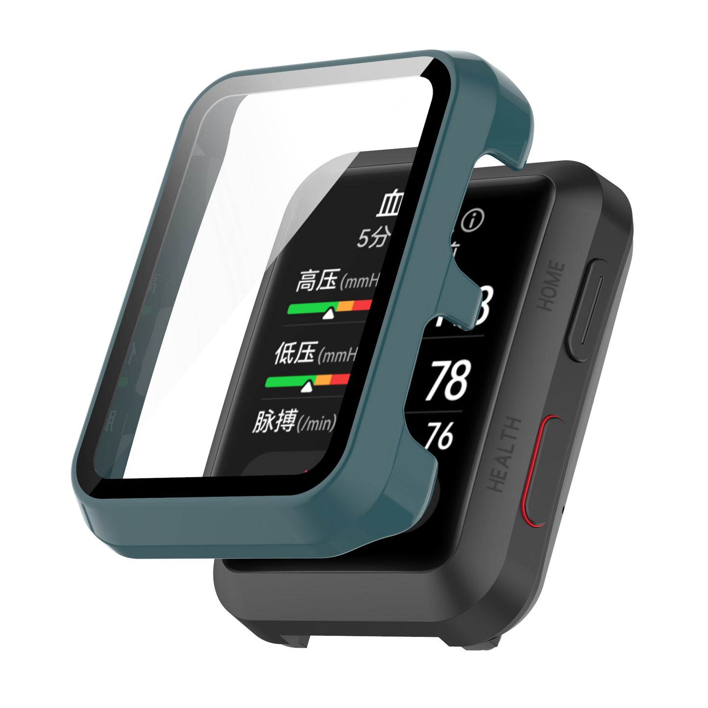 For Huawei Watch D All-around Hard PC Protective Case with Built-in Tempered Glass Screen Protector