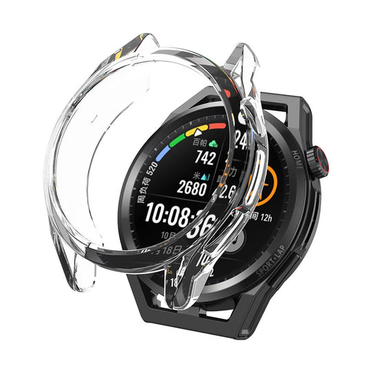 For Huawei Watch GT Runner Transparent TPU Smart Watch Half Cover Protective Case