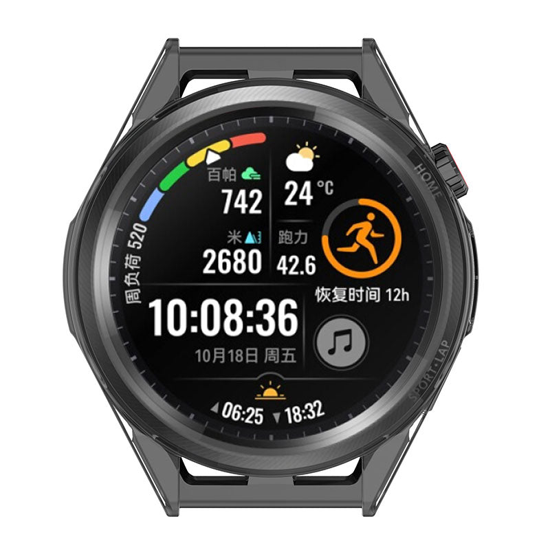 For Huawei Watch GT Runner Transparent TPU Smart Watch Half Cover Protective Case