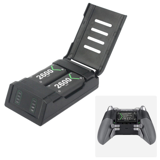 1035 For Xbox One S Battery Pack Charging Station with Cover Controller Battery Charger Lightweight Charging Case