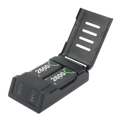 1035 For Xbox One S Battery Pack Charging Station with Cover Controller Battery Charger Lightweight Charging Case