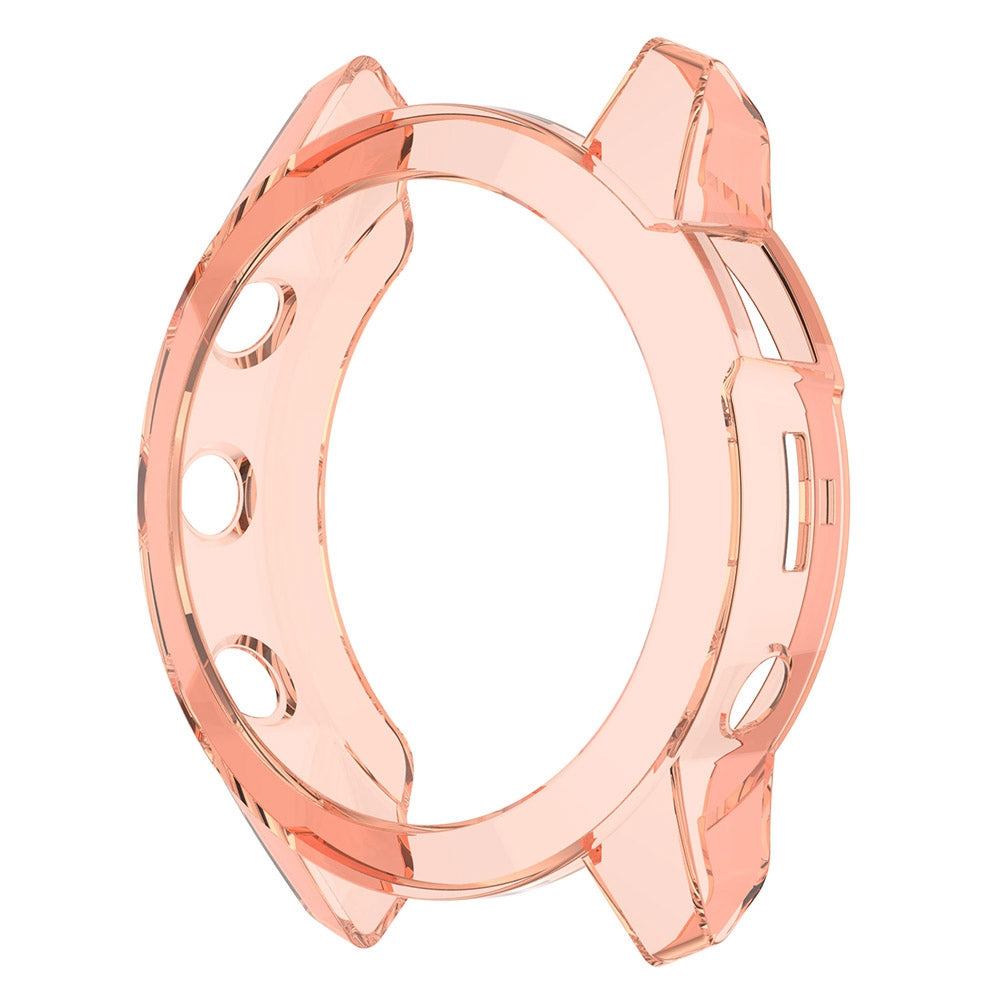 For Garmin Fenix 7/7 Solar/7 Sapphire Solar Half-pack Hollowed Transparent Watch Case Cover