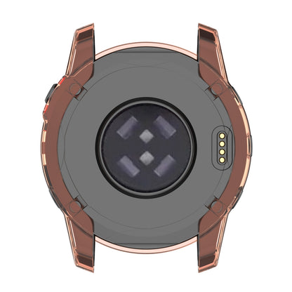 For Garmin Fenix 7/7 Solar/7 Sapphire Solar Half-pack Hollowed Transparent Watch Case Cover