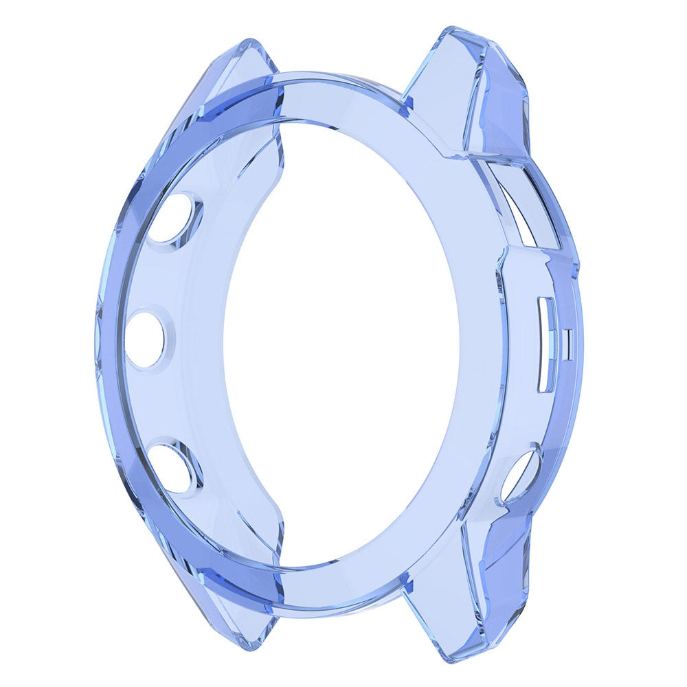 For Garmin Fenix 7/7 Solar/7 Sapphire Solar Half-pack Hollowed Transparent Watch Case Cover
