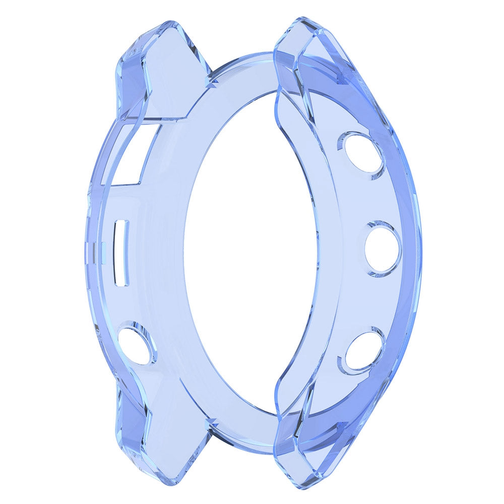 For Garmin Fenix 7/7 Solar/7 Sapphire Solar Half-pack Hollowed Transparent Watch Case Cover