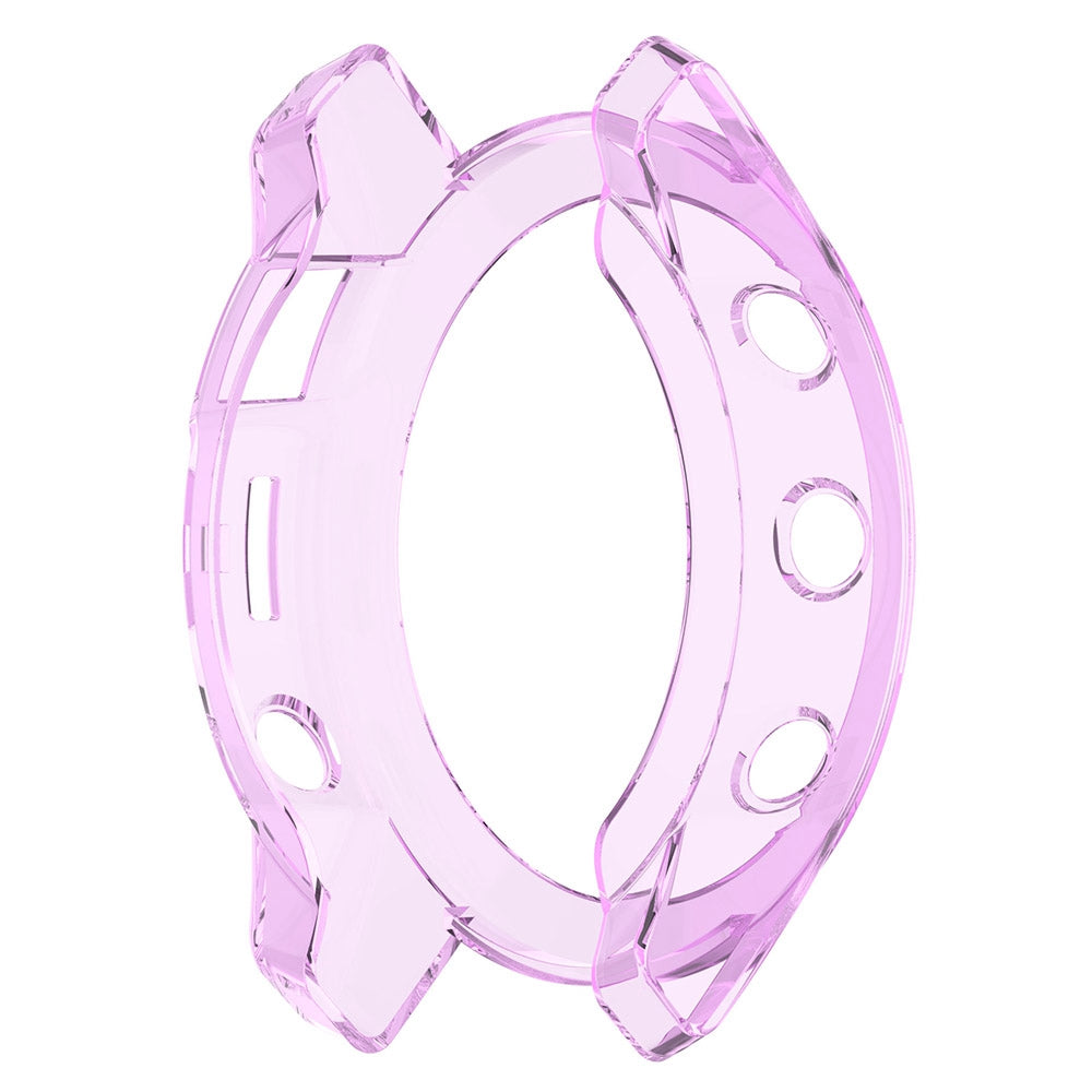 For Garmin Fenix 7/7 Solar/7 Sapphire Solar Half-pack Hollowed Transparent Watch Case Cover