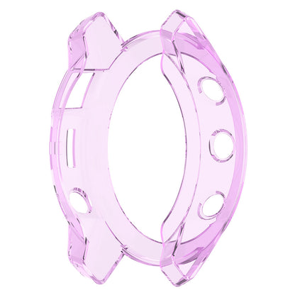 For Garmin Fenix 7/7 Solar/7 Sapphire Solar Half-pack Hollowed Transparent Watch Case Cover