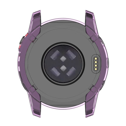 For Garmin Fenix 7/7 Solar/7 Sapphire Solar Half-pack Hollowed Transparent Watch Case Cover