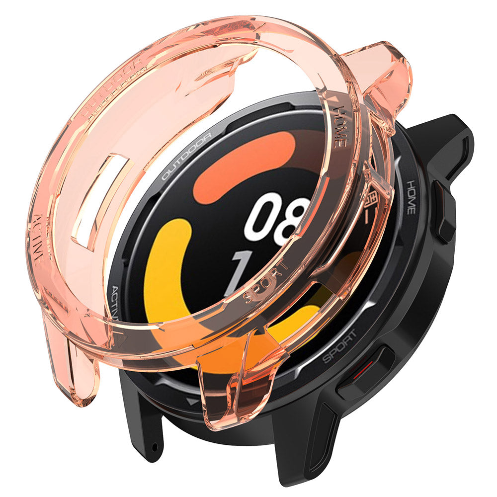 For Xiaomi Watch S1 Active/Watch Color 2 Anti-fall Transparent Watch Case TPU Cover Protector