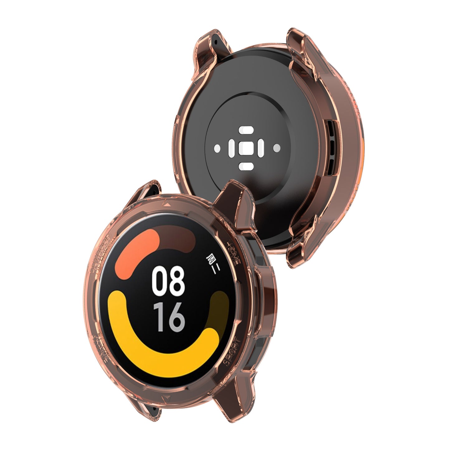For Xiaomi Watch S1 Active/Watch Color 2 Anti-fall Transparent Watch Case TPU Cover Protector