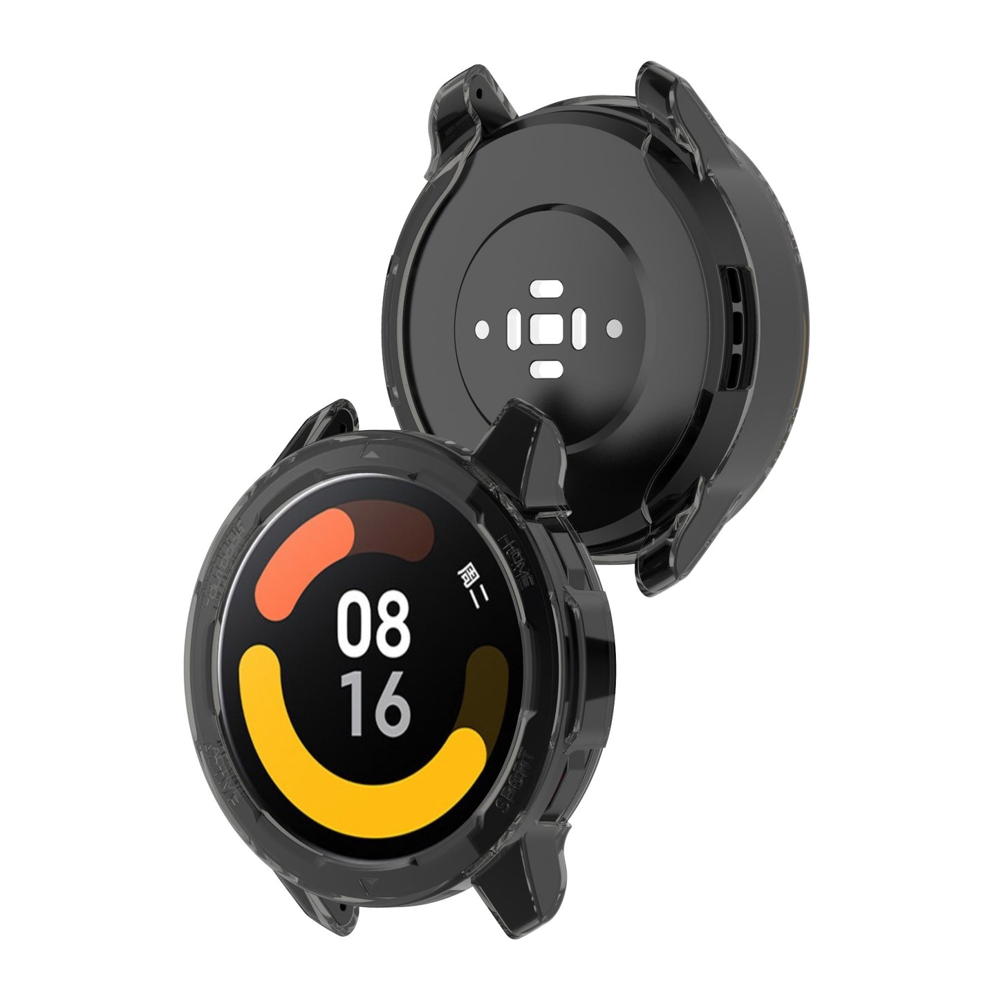 For Xiaomi Watch S1 Active/Watch Color 2 Anti-fall Transparent Watch Case TPU Cover Protector