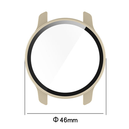 For Garmin Venu2 Plus Durable Hard PC Watch Cover Case with Built-in Tempered Glass Screen Protector