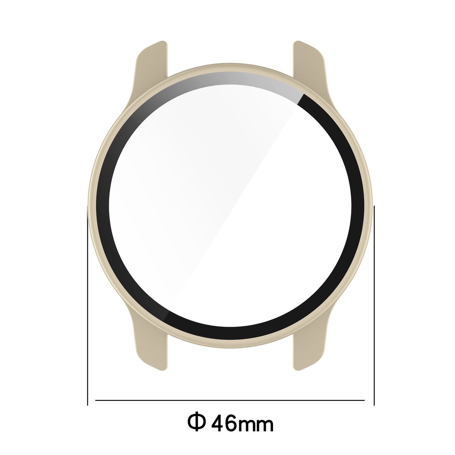 For Garmin Venu2 Plus Durable Hard PC Watch Cover Case with Built-in Tempered Glass Screen Protector