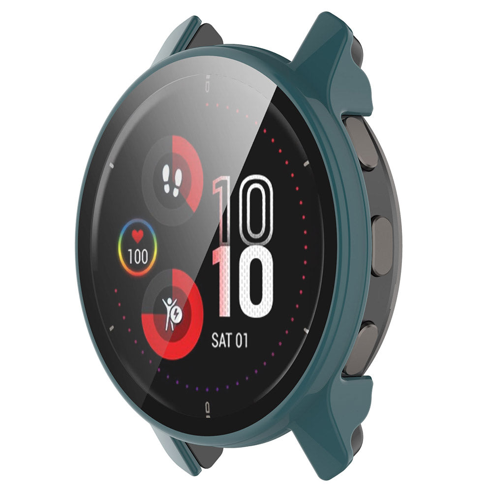 For Garmin Venu2 Plus Durable Hard PC Watch Cover Case with Built-in Tempered Glass Screen Protector