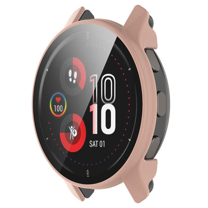 For Garmin Venu2 Plus Durable Hard PC Watch Cover Case with Built-in Tempered Glass Screen Protector