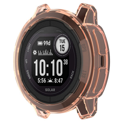 For Garmin Instinct 2 Transparent Soft TPU Protective Case Anti-drop Watch Cover