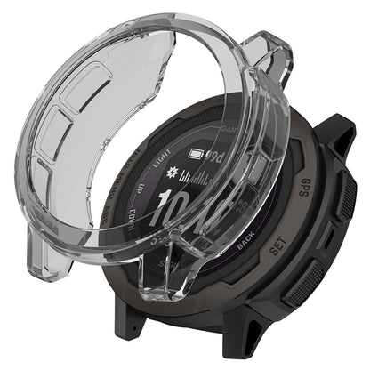 For Garmin Instinct 2 Transparent Soft TPU Protective Case Anti-drop Watch Cover