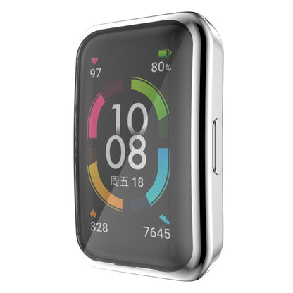For Huawei Band 6/Band 6 Pro/Band 7/Honor 6 Anti-fall Shockproof Electroplating Transparent Watch Case