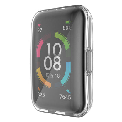 For Huawei Band 6/Band 6 Pro/Band 7/Honor 6 Drop-proof Electroplating Transparent Watch Case