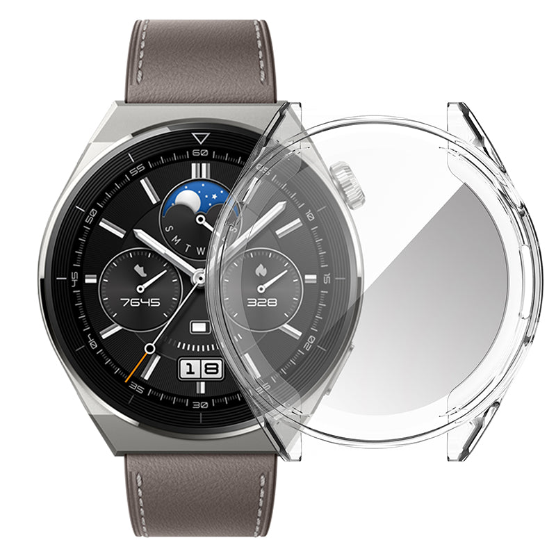 For Huawei Watch GT 3 Pro 43mm Overall Protective Watch Case HD Clear TPU Anti-Scratch Flexible Cover