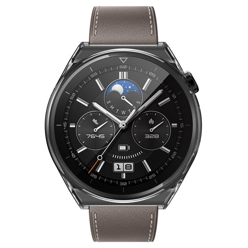 For Huawei Watch GT 3 Pro 43mm Overall Protective Watch Case HD Clear TPU Anti-Scratch Flexible Cover