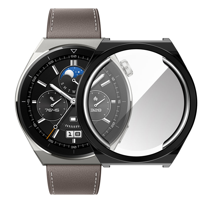 For Huawei Watch GT 3 Pro 46mm Soft TPU Shockproof Protective Case All-Around Anti-Scratch Screen Protector Cover