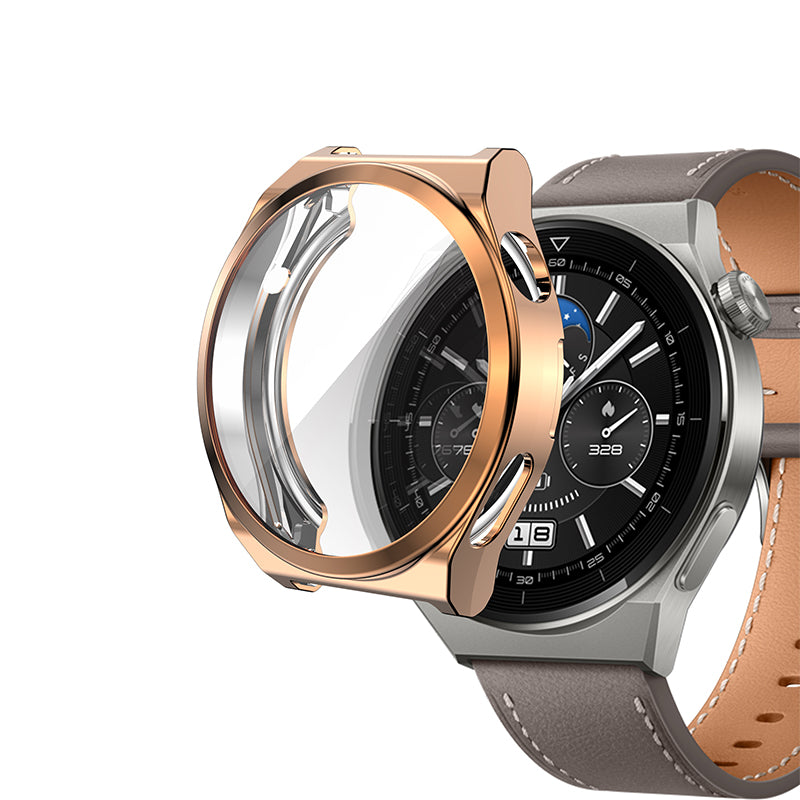For Huawei Watch GT 3 Pro 46mm Soft TPU Shockproof Protective Case All-Around Anti-Scratch Screen Protector Cover