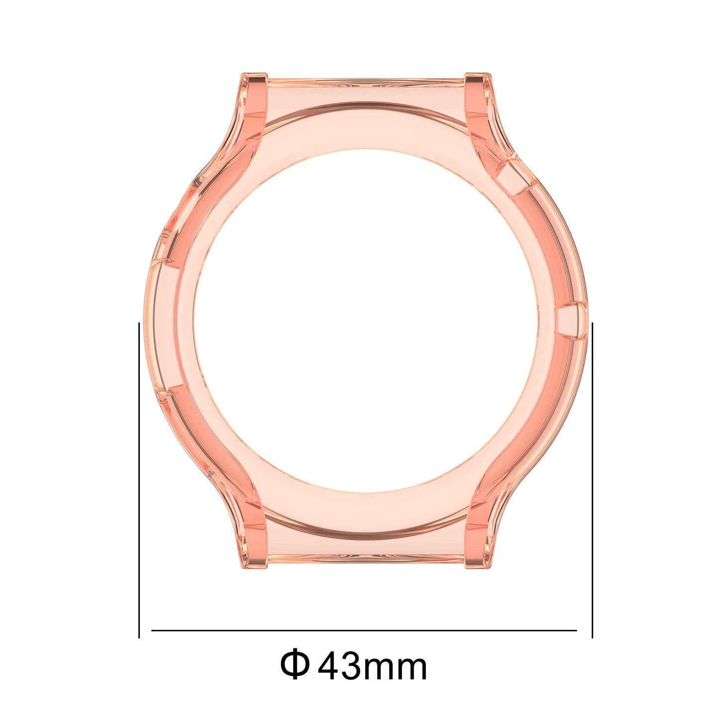 For Huawei Watch GT 3 Pro 43mm Hollow Out Soft TPU Case Smart Watch Protective Cover