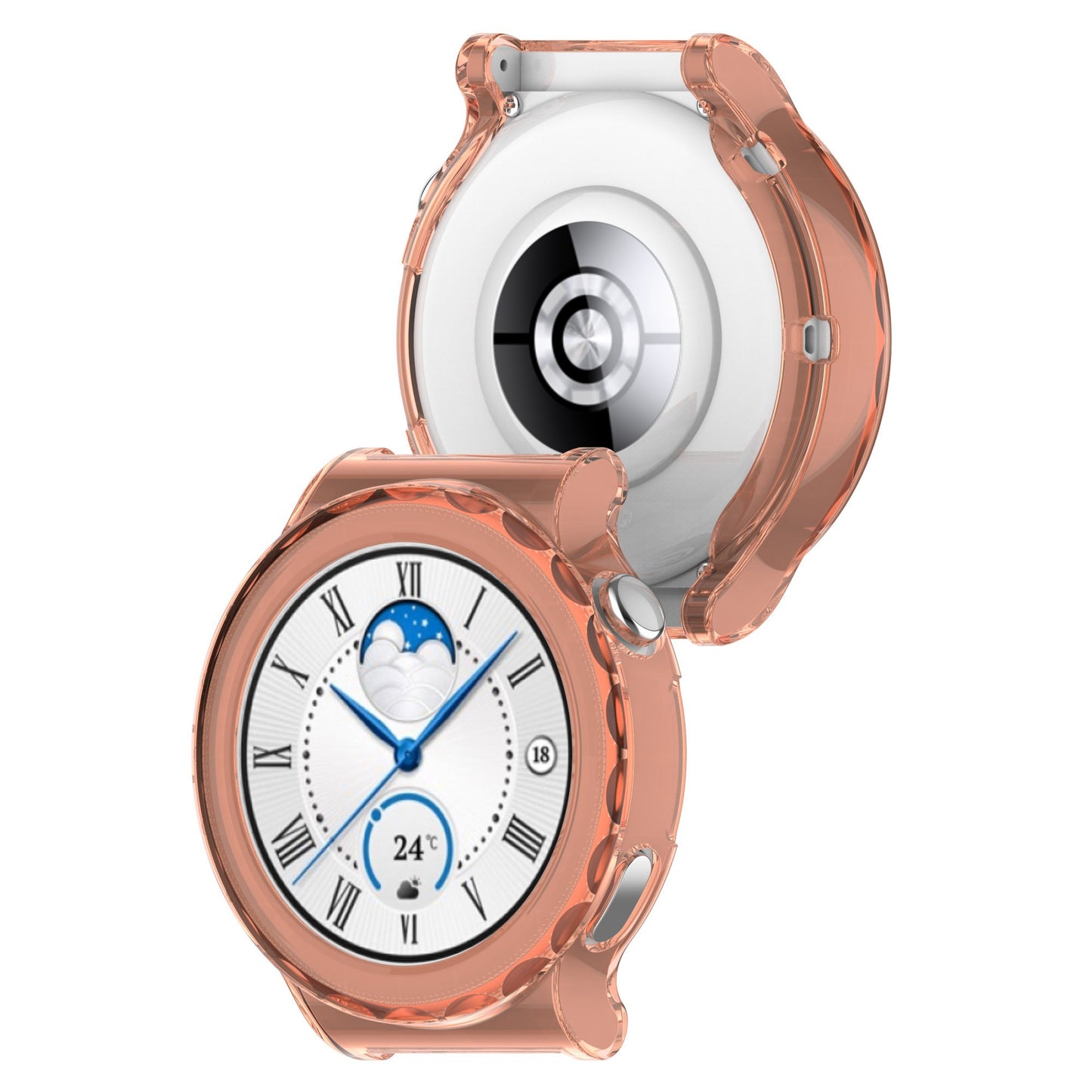 For Huawei Watch GT 3 Pro 46mm Hollow Out Smart Watch Case Half Coverage Watch Cover