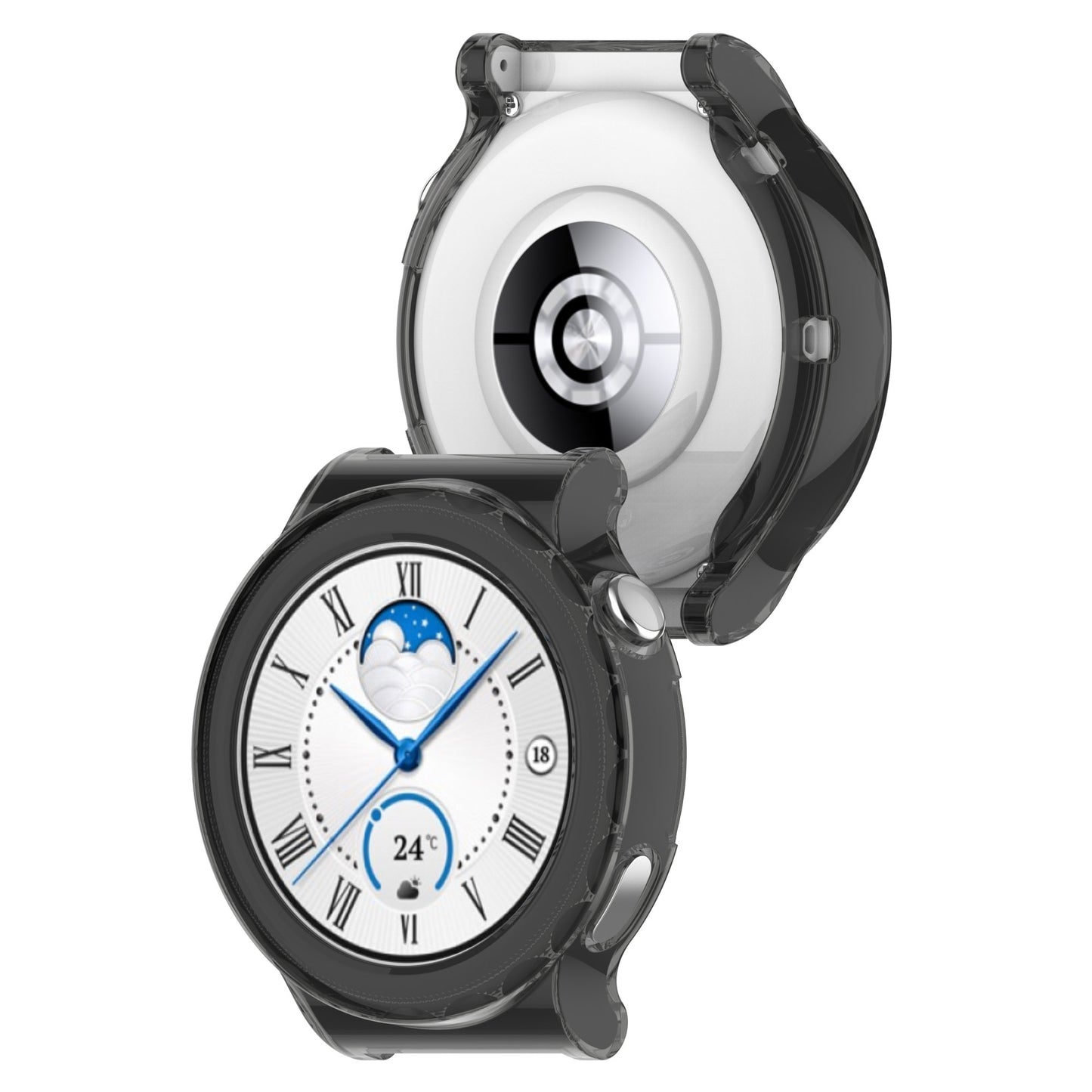 For Huawei Watch GT 3 Pro 46mm Hollow Out Smart Watch Case Half Coverage Watch Cover