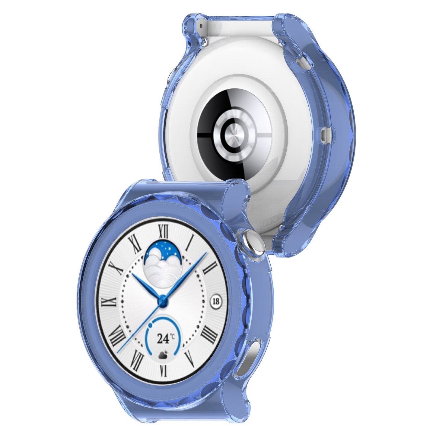 For Huawei Watch GT 3 Pro 46mm Hollow Out Smart Watch Case Half Coverage Watch Cover
