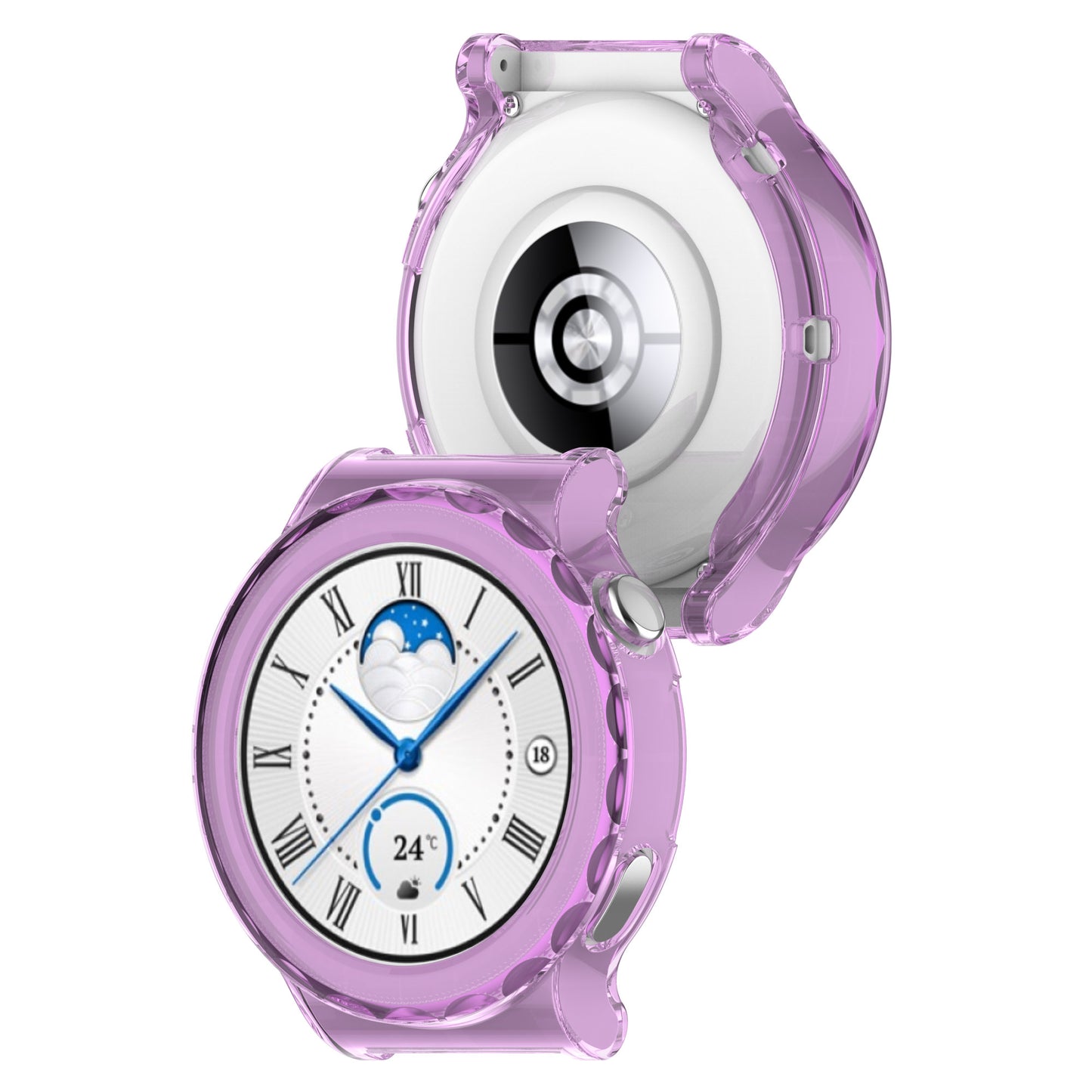 For Huawei Watch GT 3 Pro 46mm Hollow Out Smart Watch Case Half Coverage Watch Cover