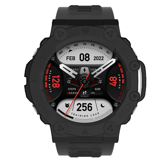 For Huami Amazfit T-Rex 2 Anti-scratch Smart Watch Case Hollow Hard PC Protective Cover