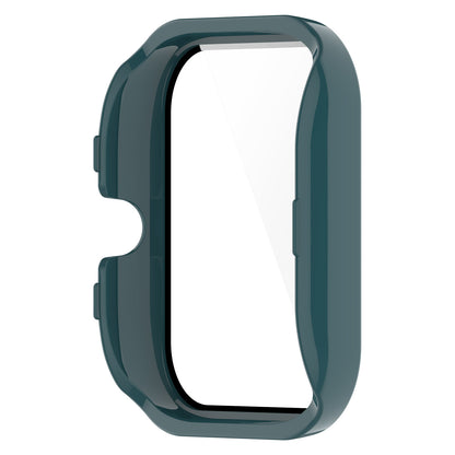For Huami Amazfit GTS 4 Mini Hard PC Anti-dust Watch Case Cover with HD Anti-wear Tempered Glass Film