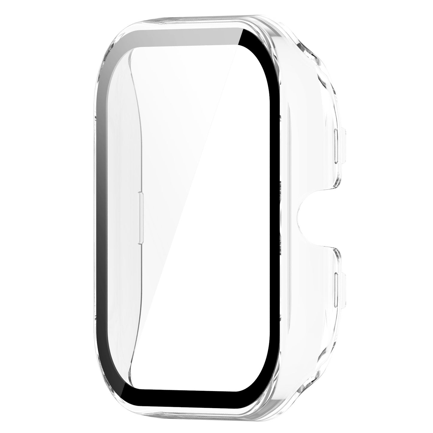 For Huami Amazfit GTS 4 Mini Hard PC Anti-dust Watch Case Cover with HD Anti-wear Tempered Glass Film