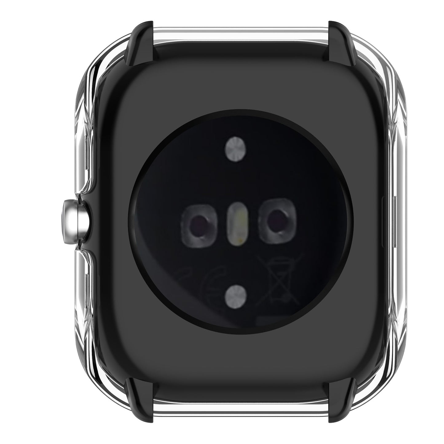 For Huami Amazfit GTS 4 Mini Hard PC Anti-dust Watch Case Cover with HD Anti-wear Tempered Glass Film