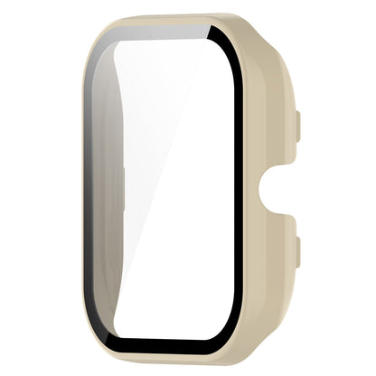For Huami Amazfit GTS 4 Mini Hard PC Anti-dust Watch Case Cover with HD Anti-wear Tempered Glass Film