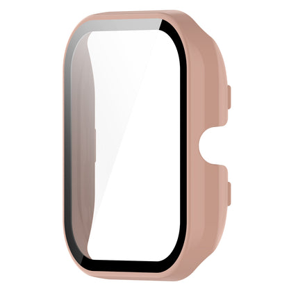 For Huami Amazfit GTS 4 Mini Hard PC Anti-dust Watch Case Cover with HD Anti-wear Tempered Glass Film